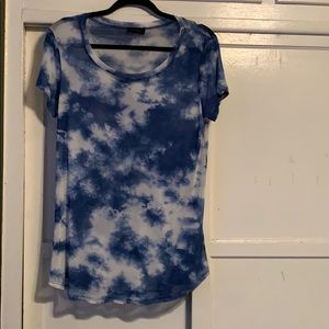 Tie dye cloud sheer top